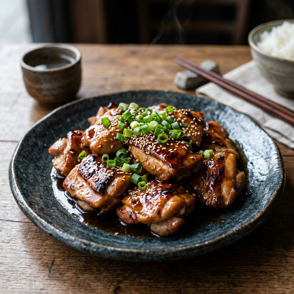 包丁いらず！キッチンバサミで鶏の照り焼き